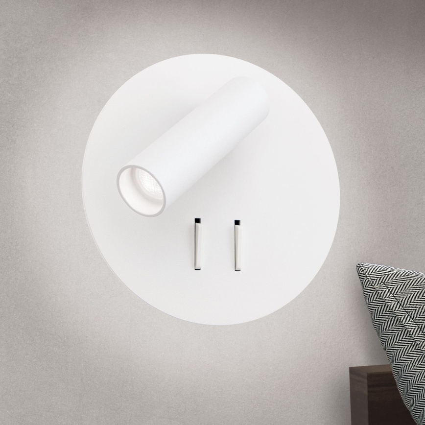 LED Nástenné bodové svietidlo LENNY LED/6W/230V + LED/3W biela