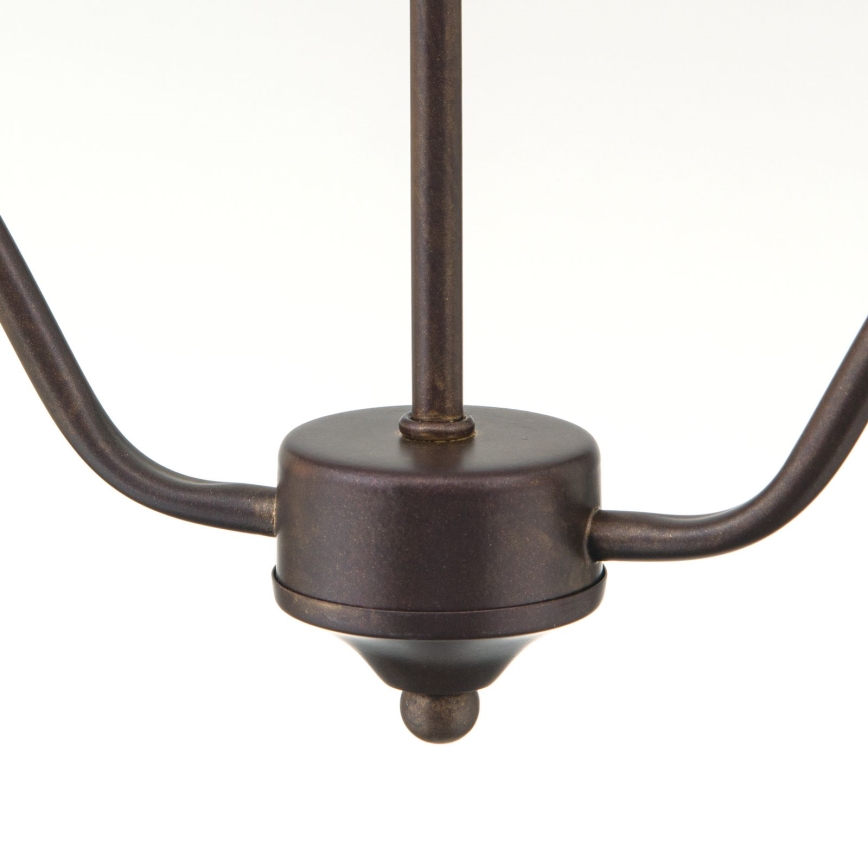 Závesný luster na reťazi RULA 2xE27/40W/230V biela/bronz