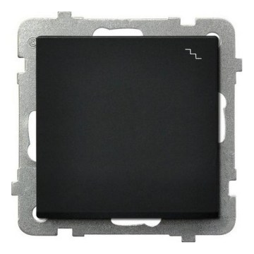 Ospel - Schodiskový vypínač bez rámčeka č. 6 SONATA čierna