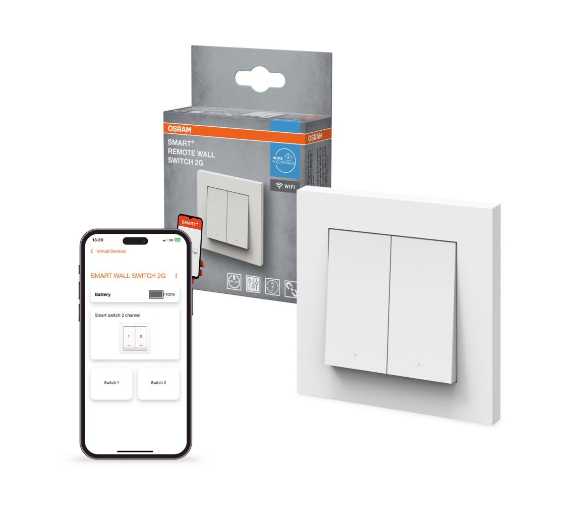 Osram - Bezdrôtový 2-tlačidlový vypínač SMART+ 5V Wi-Fi 4058075849860