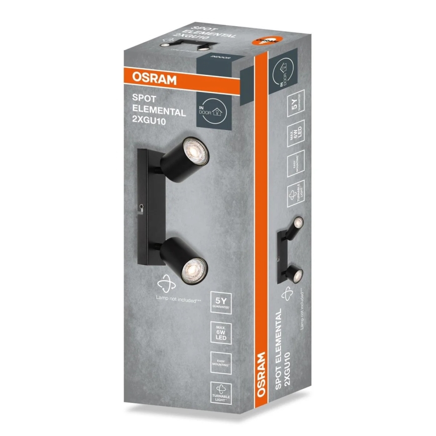 Osram - Bodové svietidlo ELEMENTAL 2xGU10/6W/230V