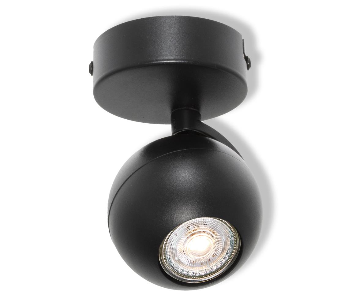 Osram - Bodové svietidlo SPOT SPHERAL 1xGU10/6W/230V čierne 4099854588402