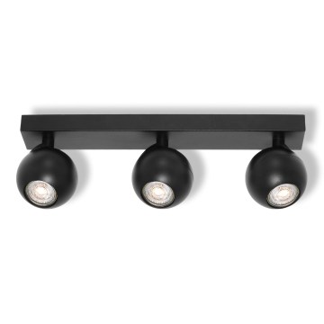 Osram - Bodové svietidlo SPOT SPHERAL 3xGU10/6W/230V čierna