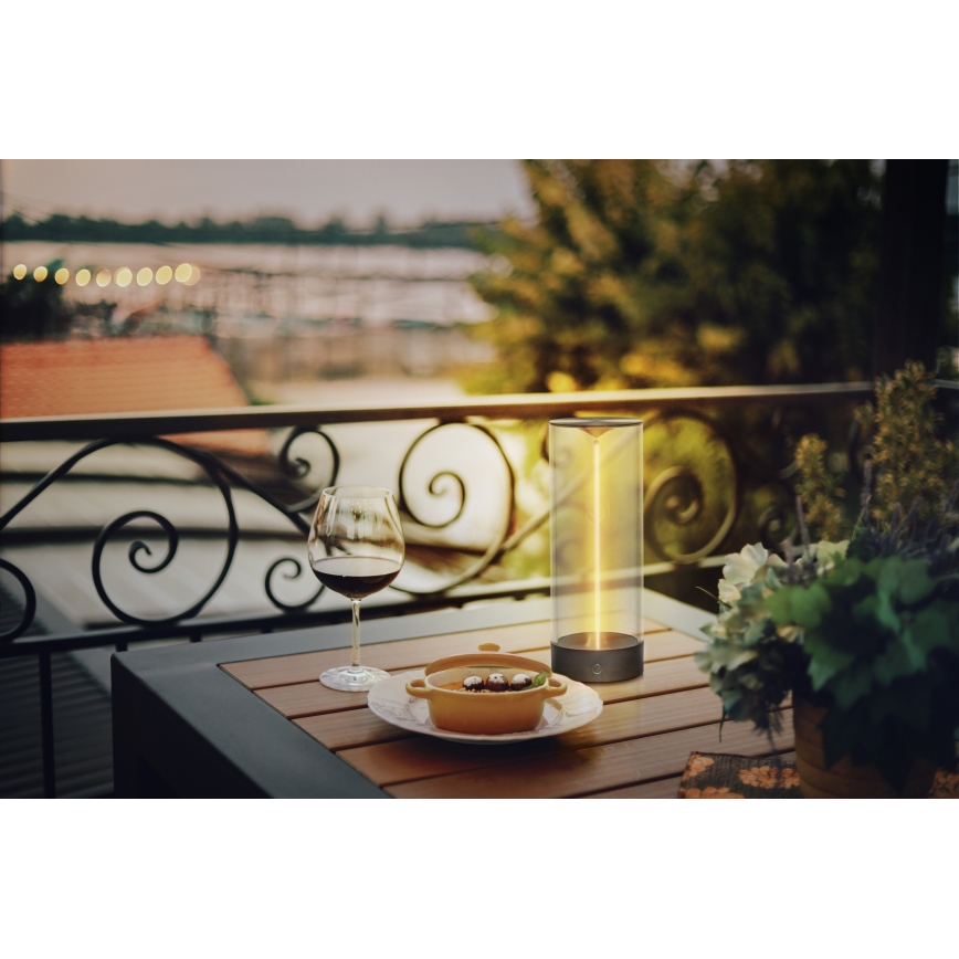Osram - LED stmievateľná dotyková vonkajšia stolová lampa ENDURA STYLE LED/1,5W/5V 2500 mAh USB IP54 antracitová