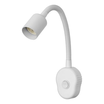Osram - Flexibilná nástenná lampa PLUG TUBE FLEX 1xGU10/5W/230V biela