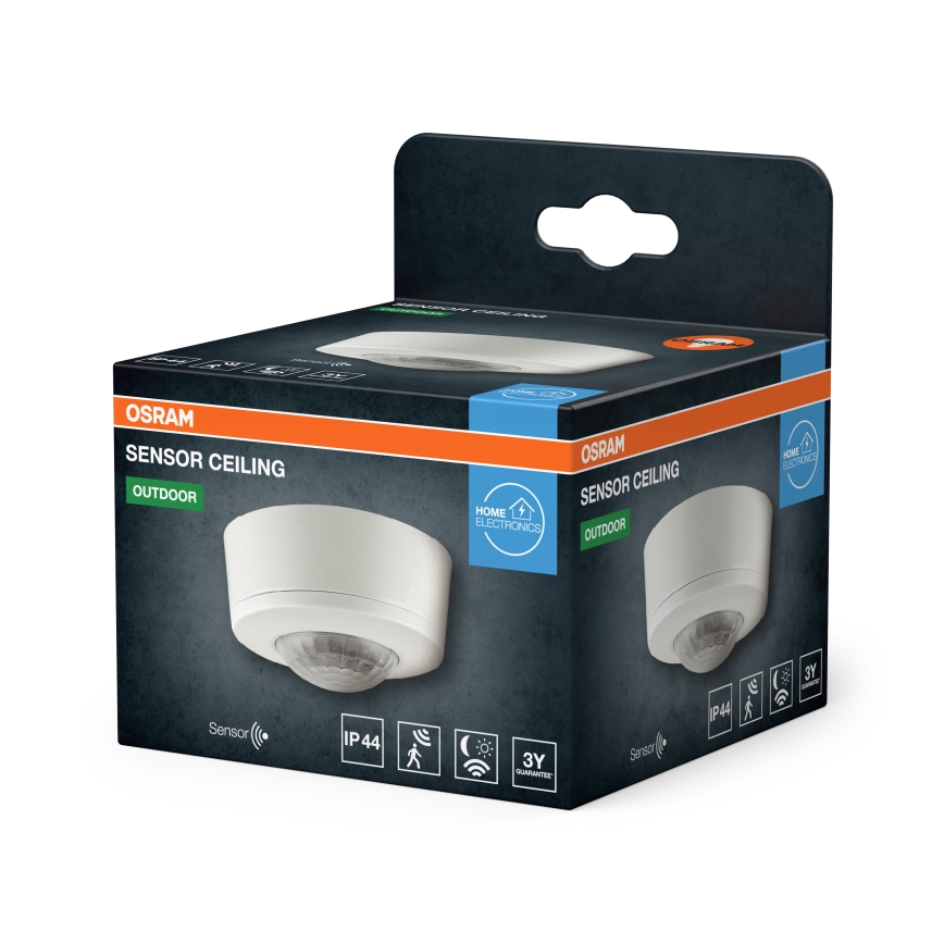 Osram - Infračervený pohybový senzor 230V IP44 biela