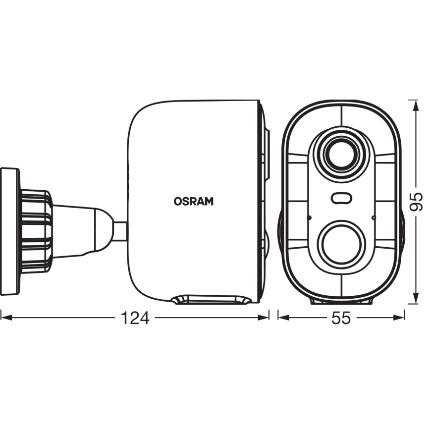 Osram - Inteligentná solárna kamera s 2K snímačom SMART+ 5V 5200 mAh IP66 Wi-Fi