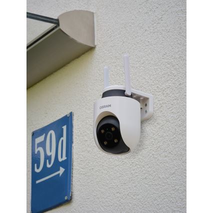 Osram - Inteligentná vonkajšia kamera 360° so 2K snímačom SMART+ 230V IP67 Wi-Fi