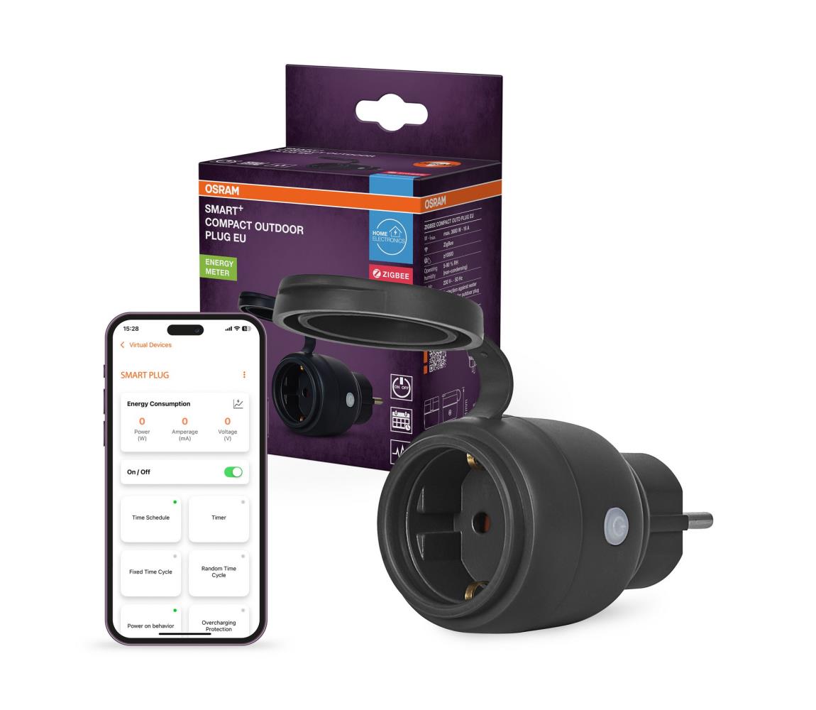 Osram - Inteligentná vonkajšia zásuvka SMART+ SCHUKO 3680W/230V/16A IP44 4099854419317