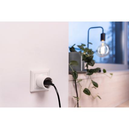 Osram - Inteligentná zásuvka SMART+ MATTER SCHUKO 2300W/230V/10A Wi-Fi biela