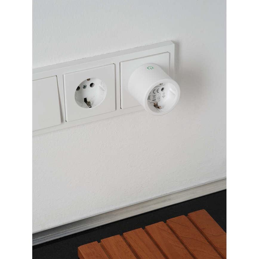 Osram - Inteligentná zásuvka SMART+ MATTER SCHUKO 2300W/230V/10A Wi-Fi biela