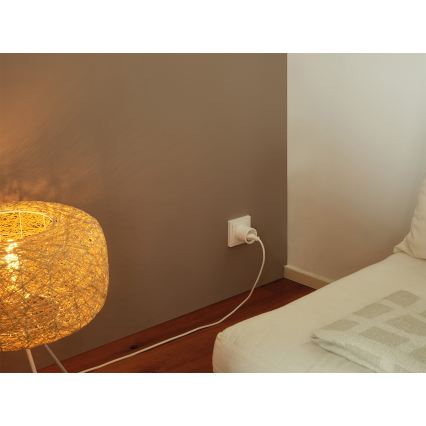 Osram - Inteligentná zásuvka SMART+ MATTER SCHUKO 2300W/230V/10A Wi-Fi biela