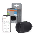 Osram - Inteligentná zásuvka SMART+ MATTER SCHUKO 2300W/230V/10A Wi-Fi čierna