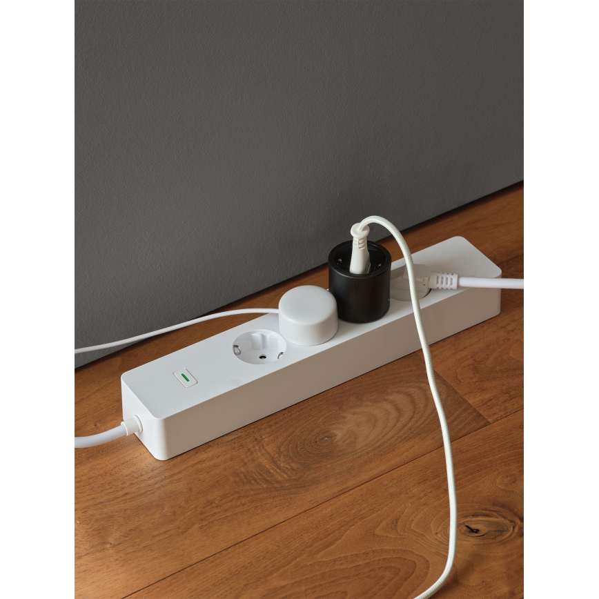 Osram - Inteligentná zásuvka SMART+ MATTER SCHUKO 2300W/230V/10A Wi-Fi čierna