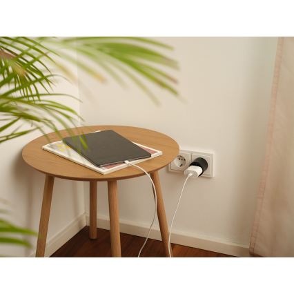 Osram - Inteligentná zásuvka SMART+ MATTER SCHUKO 2300W/230V/10A Wi-Fi čierna
