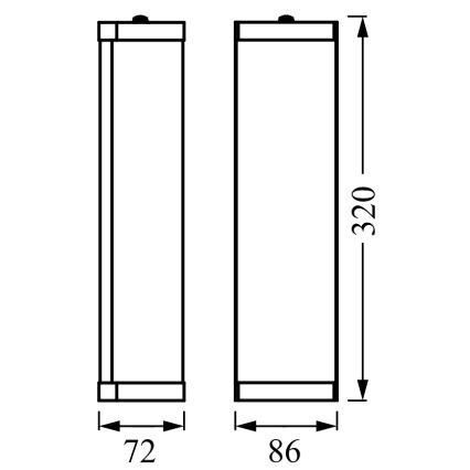 Osram - Kúpeľňové nástenné svietidlo BATHROOM CLASSIC 2xE14/12W/230V IP44 lesklý chróm
