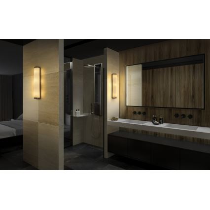 Osram - Kúpeľňové nástenné svietidlo BATHROOM CLASSIC 3xE14/12W/230V IP44 čierne