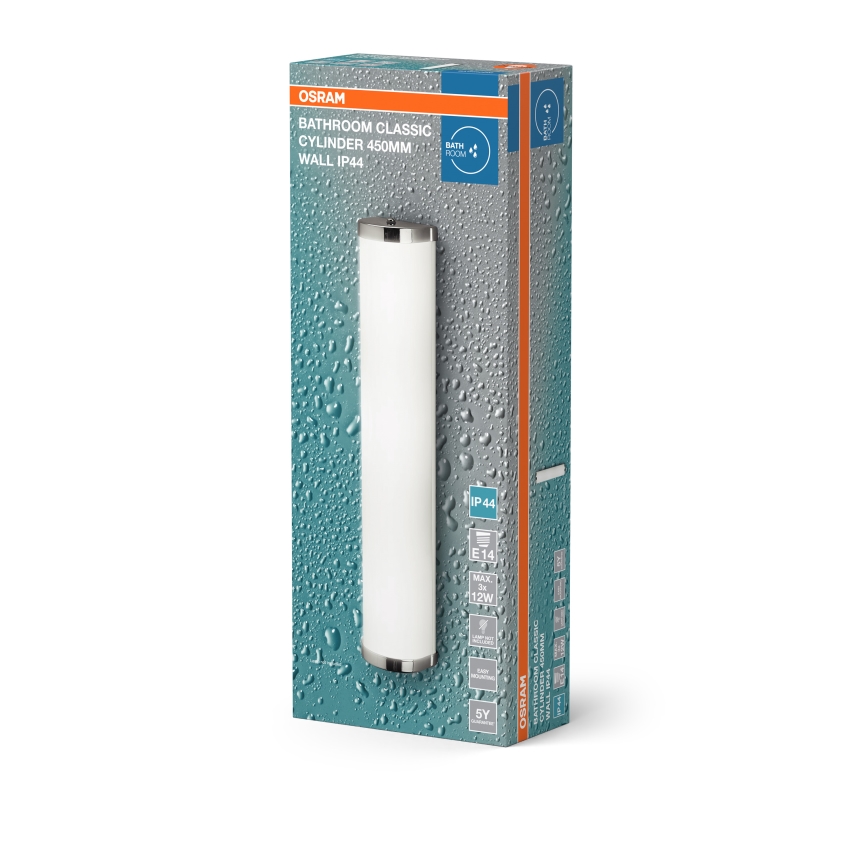 Osram - Kúpeľňové nástenné svietidlo BATHROOM CLASSIC 3xE14/12W/230V IP44 lesklý chróm