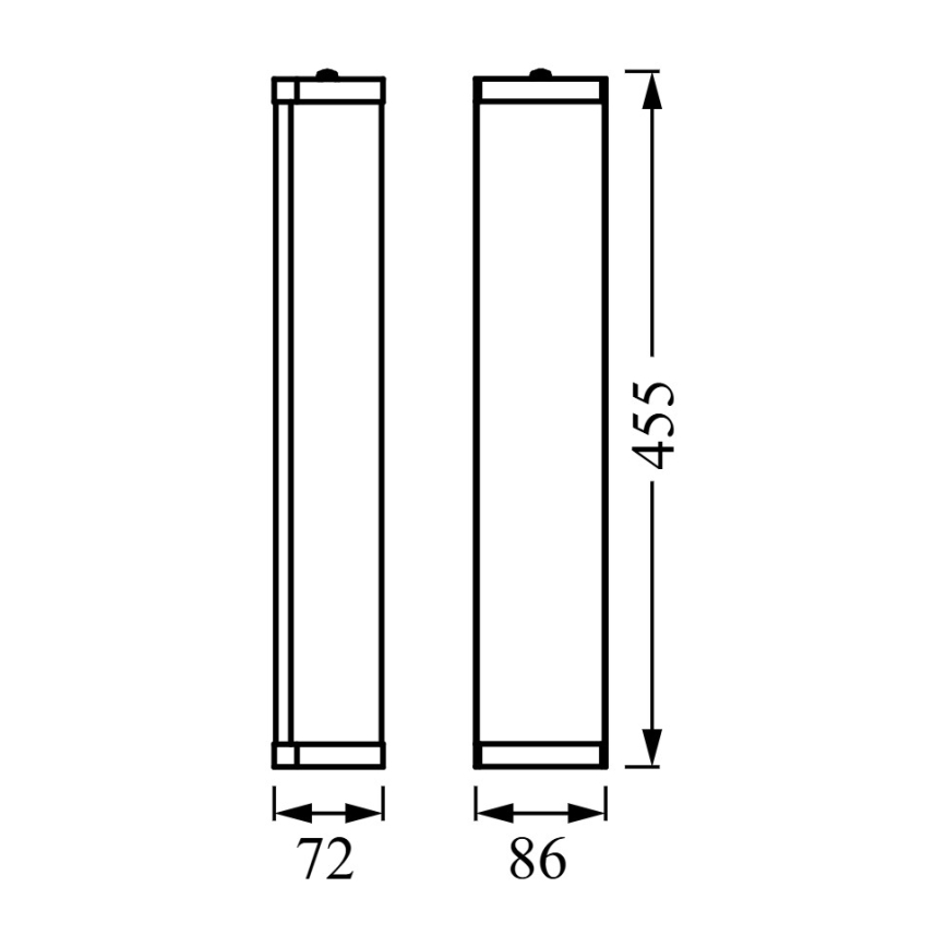 Osram - Kúpeľňové nástenné svietidlo BATHROOM CLASSIC 3xE14/12W/230V IP44 lesklý chróm