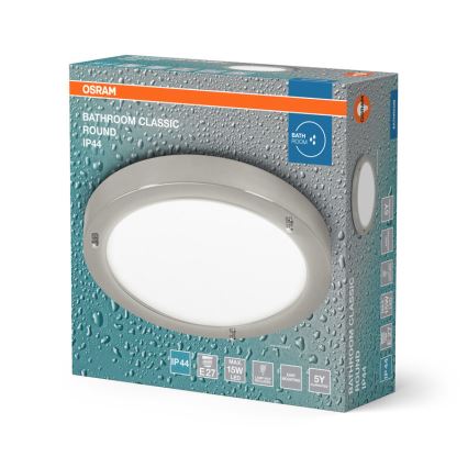 Osram - Kúpeľňové stropné svietidlo BATHROOM CLASSIC 1xE27/15W/230V priemer 31 cm IP44