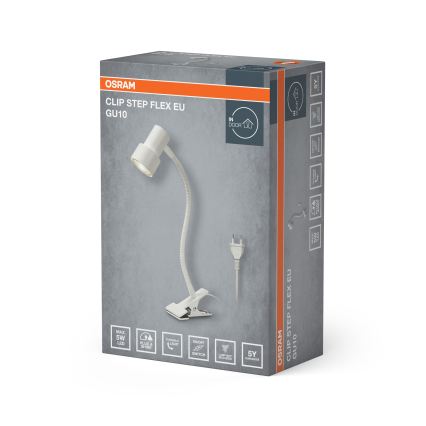 Osram - Lampa s klipom CLIP STEP FLEX 1xGU10/5W/230V biela
