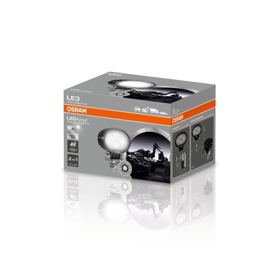 Osram - LED bodové svietidlo pre automobil OVAL WL VX100-WD LED/17W/12/24V IP69 6000K