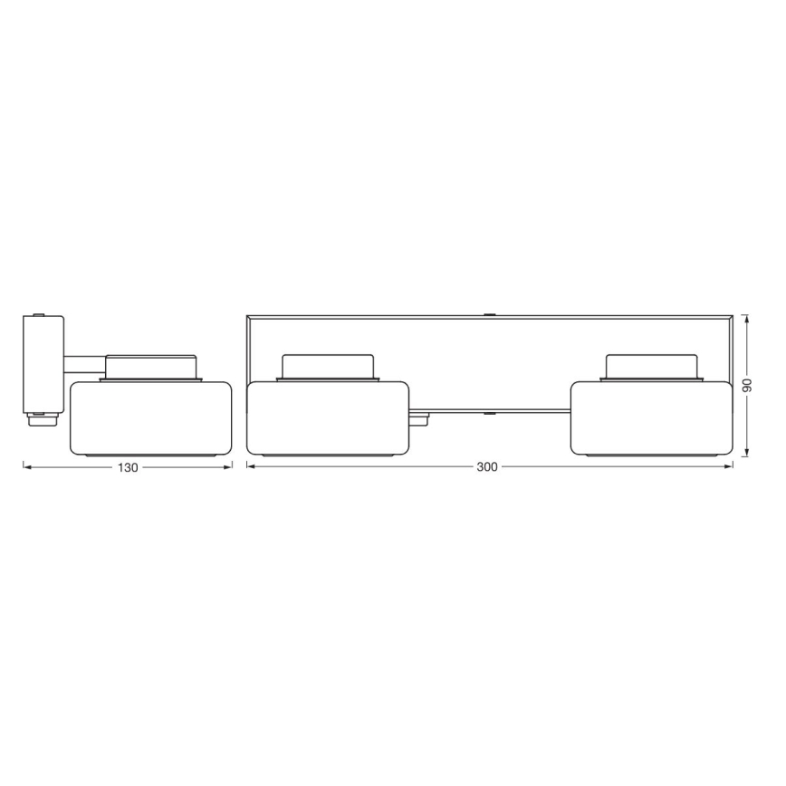 Osram - LED kúpeľňové nástenné svietidlo ORBIS FLAME 2xLED/5,5W/230V 3000/4000K IP44 lesklý chróm