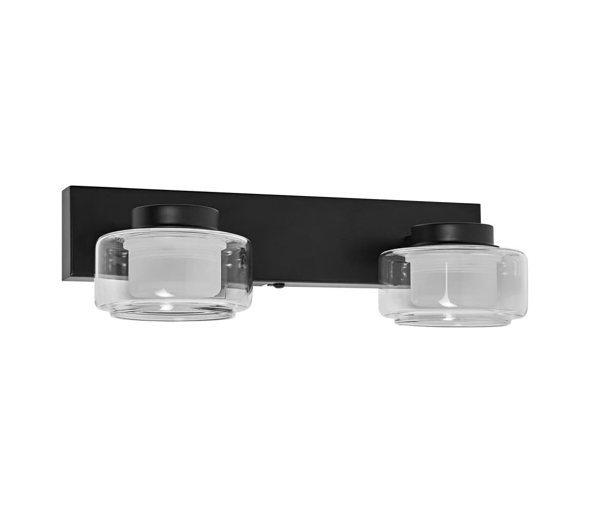 Osram - LED kúpeľňové nástenné svietidlo ORBIS FLAME 2xLED/5,5W/230V IP44 čierna 4099854447785