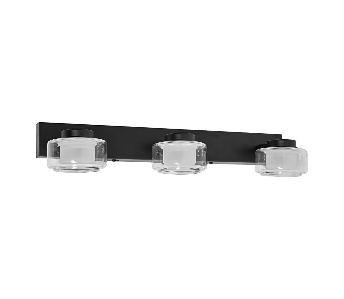 Osram - LED kúpeľňové nástenné svietidlo ORBIS FLAME 3xLED/5,5W/230V IP44 čierna 4099854447884