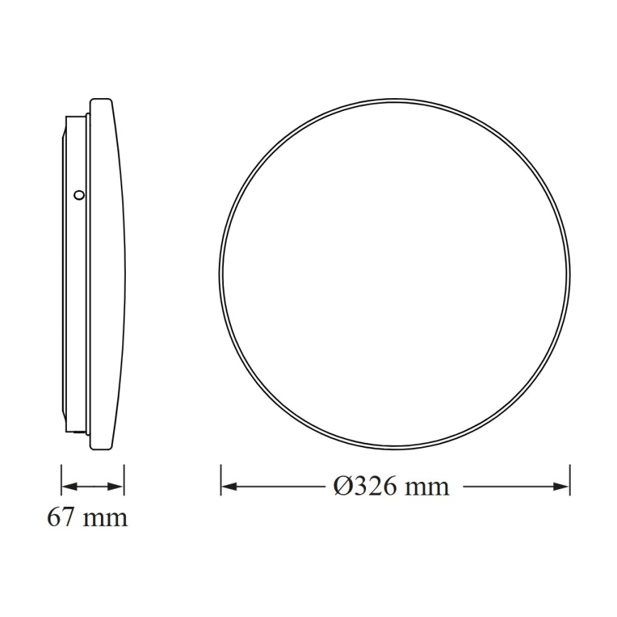 Osram - LED kúpeľňové stropné svietidlo CEILING ROUND LED/18W/230V 6500K pr. 33 cm IP44 biela