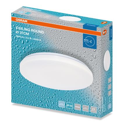 Osram - LED kúpeľňové stropné svietidlo CEILING ROUND LED/24W/230V 6500K pr. 37 cm IP44 biela