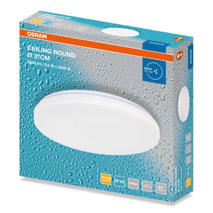 Osram - LED kúpeľňové stropné svietidlo CEILING ROUND LED/24W/230V 3000K pr. 37 cm IP44 biela