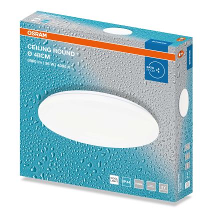 Osram - LED kúpeľňové stropné svietidlo CEILING ROUND LED/36W/230V 4000K pr. 48 cm IP44 biela