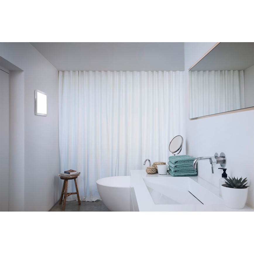 Osram - LED Kúpeľňové stropné svietidlo ORBIS DISC LED/22W/230V 3000/4000K 30x30 cm IP44 nerezové