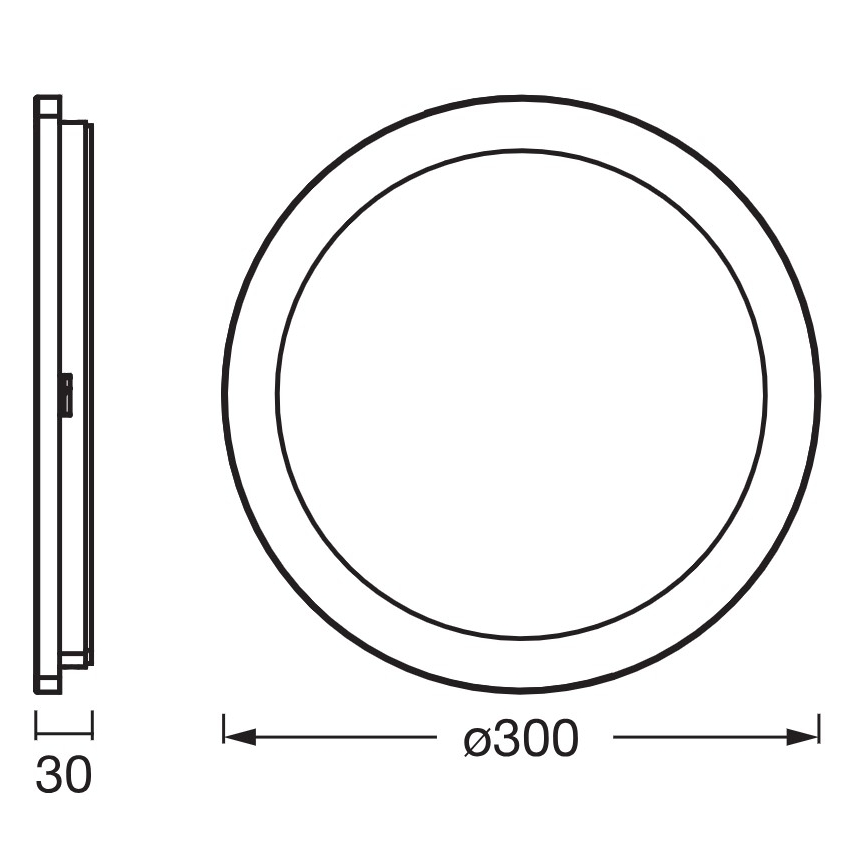 Osram - LED Kúpeľňové stropné svietidlo ORBIS DISC LED/22W/230V 3000/4000K pr. 30 cm IP44 biela