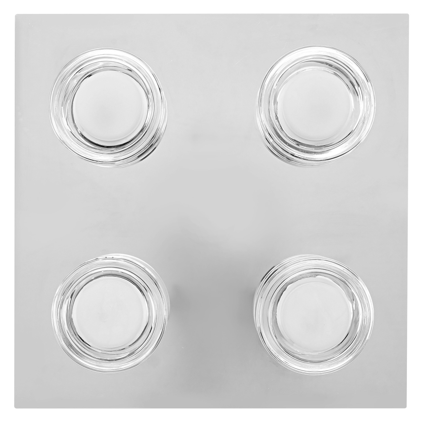 Osram - LED kúpeľňové stropné svietidlo ORBIS FLAME 4xLED/5,5W/230V 3000/4000K IP44 lesklý chróm