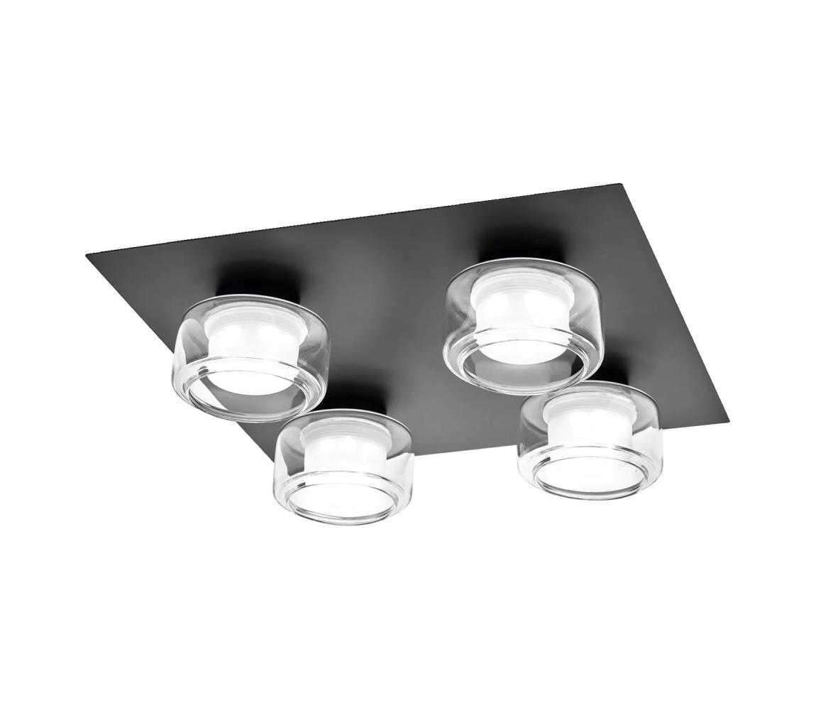 Osram -LED kúpeľňové stropné svietidlo ORBIS FLAME 4xLED/5,5W/230V IP44 čierne 4099854447945