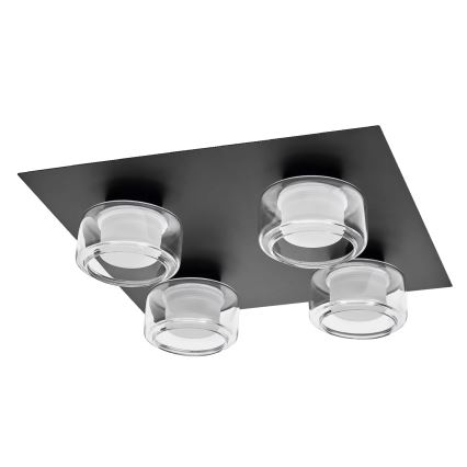 Osram - LED stropné svietidlo do kúpeľne ORBIS FLAME 4xLED/5,5W/230V 3000/4000K IP44 čierne