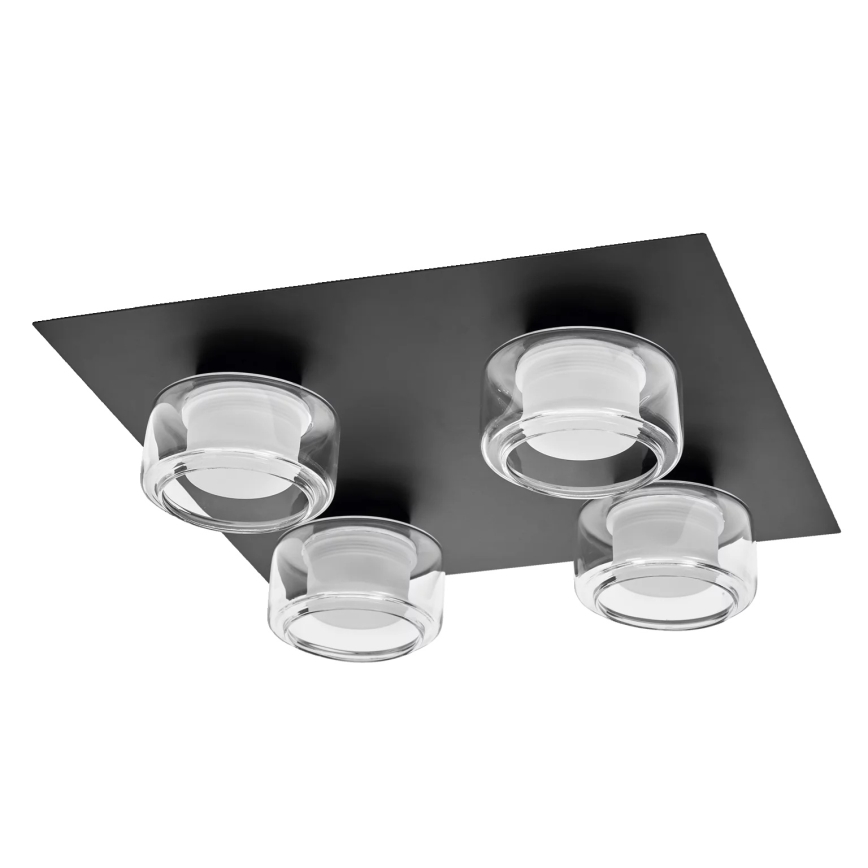 Osram - LED stropné svietidlo do kúpeľne ORBIS FLAME 4xLED/5,5W/230V 3000/4000K IP44 čierne