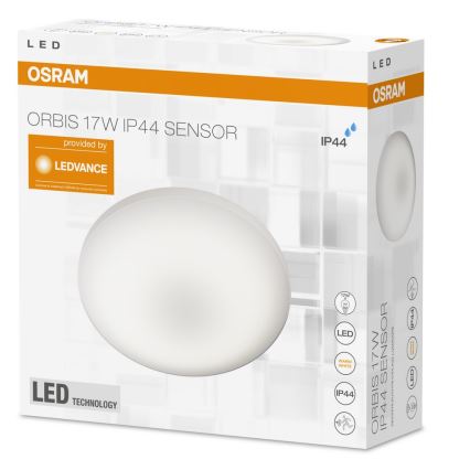 Osram - LED Kúpeľňové stropné svietidlo so senzorom SILARA LED/17W/230V IP44