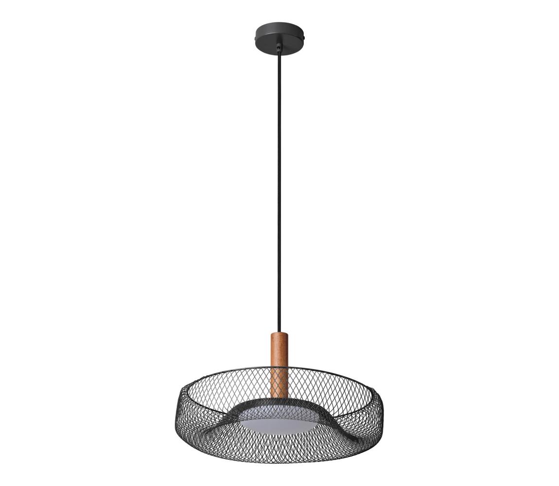 Osram - LED luster na lane DECOR MESH LED/18,5W/230V pr. 40 cm čierna/kaučukovník 4058075847422