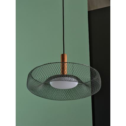 Osram - LED luster na lane DECOR MESH LED/18,5W/230V pr. 40 cm čierna/kaučukovník