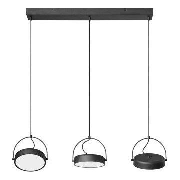 Osram - LED luster na lanku DECOR PUCK 3xLED/12W/230V CRI 90 čierny