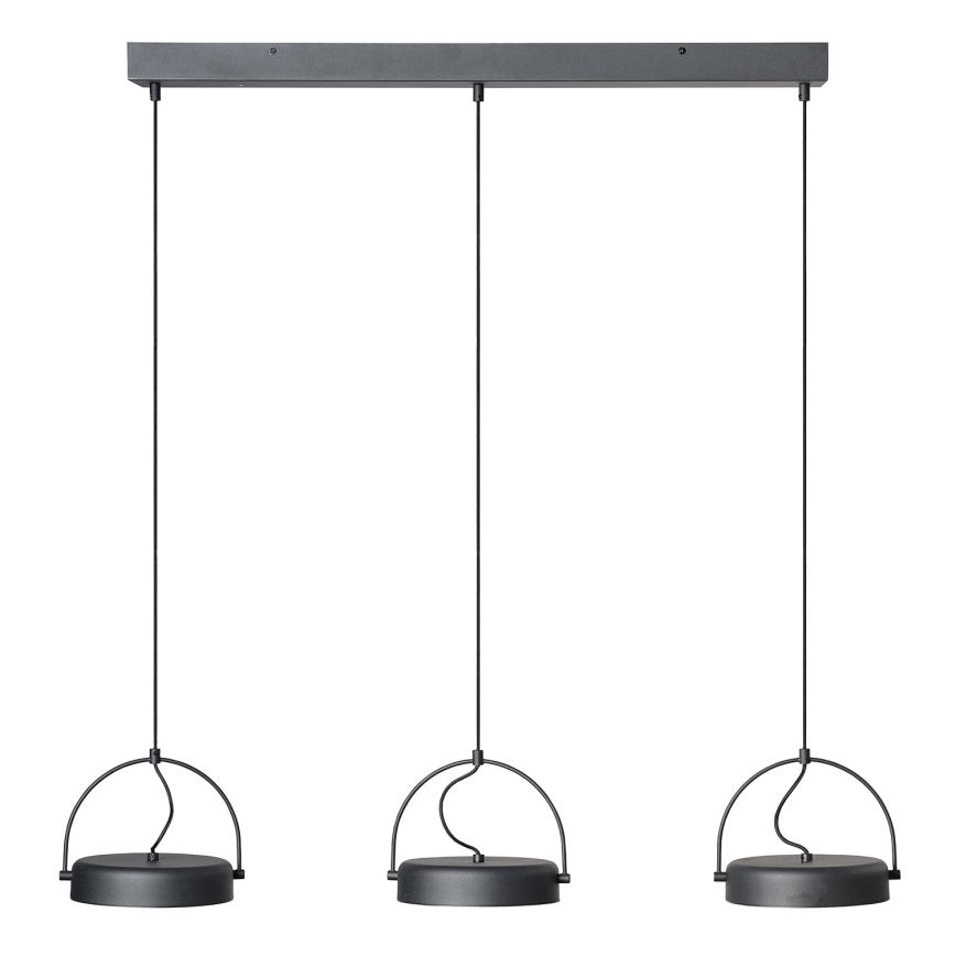 Osram - LED luster na lanku DECOR PUCK 3xLED/12W/230V CRI 90 čierny