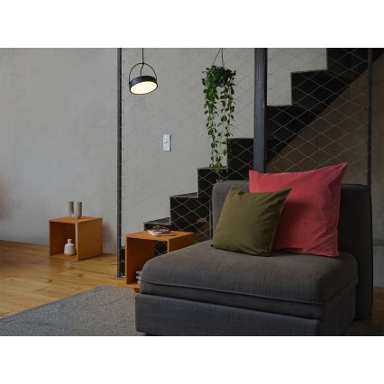 Osram - LED luster na lanku DECOR PUCK LED/12W/230V CRI 90 čierna