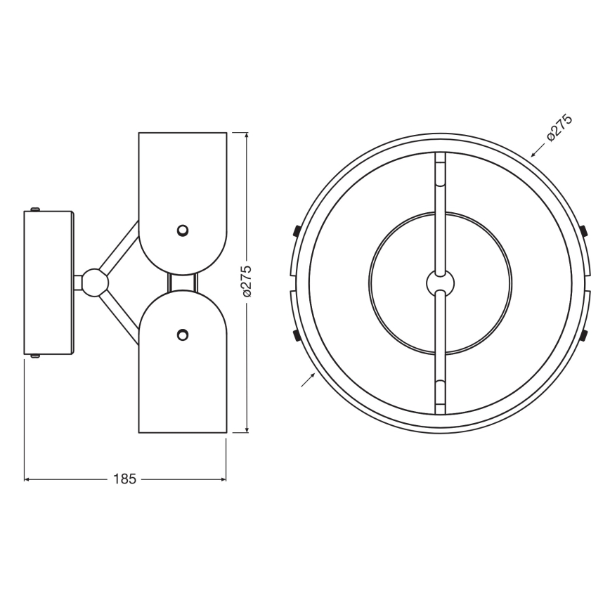 Osram - LED Nástenné svietidlo DECOR CURVE LED/20W/230V sivé