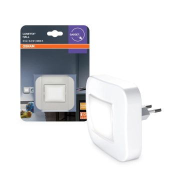 Osram - LED nočné svetlo s čidlom súmraku LUNETTA LED/0,2W/230V