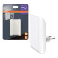 Osram - LED nočné svetlo s čidlom súmraku LUNETTA LED/0,3W/230V