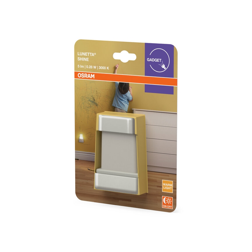Osram - LED nočné svetlo so senzorom LUNETTA LED/0,28W/230V 3000K