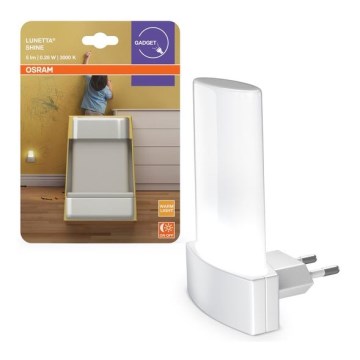 Osram - LED nočné svetlo so súmrakovým senzorom LUNETTA LED/0,28W/230V 3000K